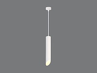 16 x gu10 decoratief hanglamp cilinder zand wit 30cm - afbeelding 3 van  3
