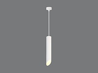 16 x gu10 decoratief hanglamp cilinder zand wit 30cm - afbeelding 3 van  3