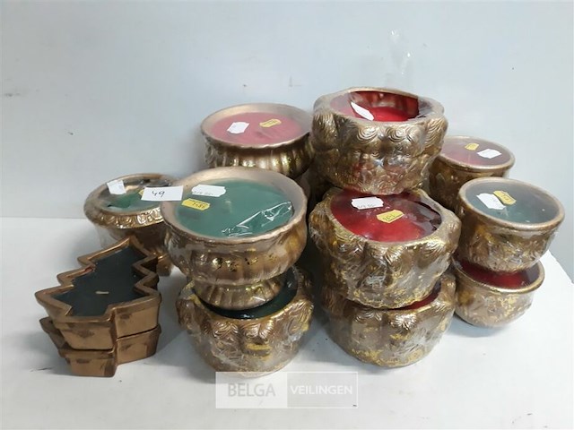 16 x kaars in potje mix - afbeelding 1 van  3