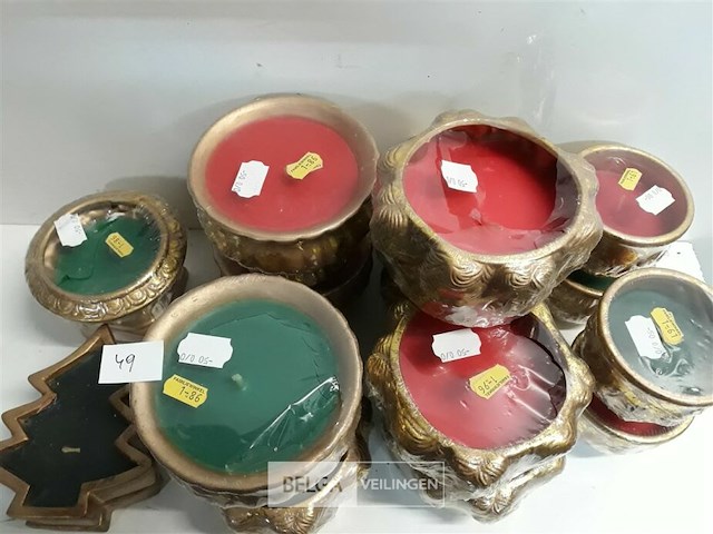 16 x kaars in potje mix - afbeelding 3 van  3