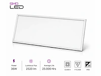 16 x led paneel 36w – 3000k warm wit - 1195x295mm – ip20 – zodiac-36 - afbeelding 2 van  5