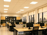 16 x led paneel 45w – 3000k warm wit - 595x595mm – ip20 – galaksi - afbeelding 2 van  6