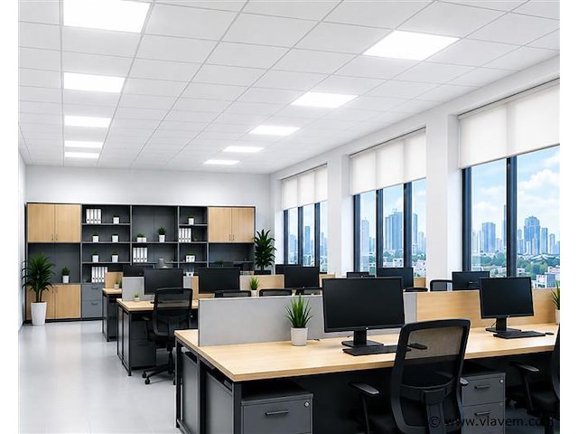 16 x led paneel 45w – 6400k koud wit - 595x595mm – ip20 – galaksi - afbeelding 1 van  5