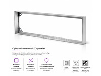 16 x opbouw frame voor led paneel – 1200x300mm – ip20 – frame-30120 - afbeelding 3 van  5