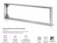 16 x opbouw frame voor led paneel – 1200x300mm – ip20 – frame-30120 - afbeelding 1 van  5