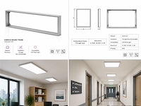 16 x opbouw frame voor led paneel – 1200x300mm – ip20 – frame-30120 - afbeelding 5 van  5