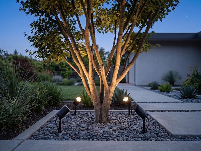 16 x prikspot tuinlamp gu10 fitting zand zwart draaibaar waterdicht - afbeelding 1 van  8