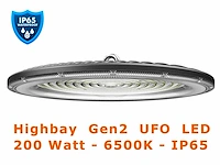 16 x pro led highbay g2 slim line 200 watt