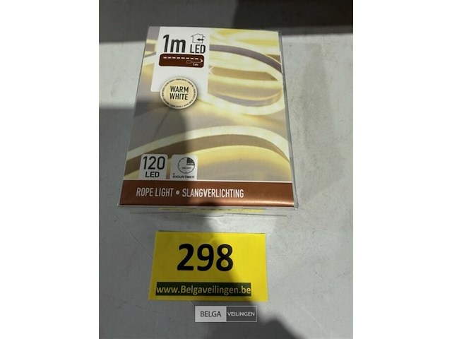 16 x slangverlichting 1m warm white 120 led met timer - afbeelding 2 van  3