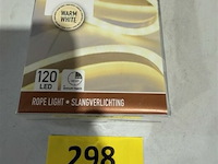 16 x slangverlichting 1m warm white 120 led met timer - afbeelding 2 van  3