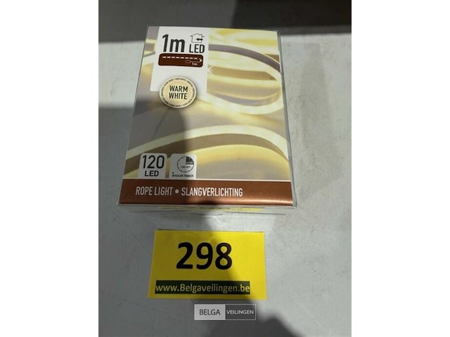 16 x slangverlichting 1m warm white 120 led met timer - afbeelding 2 van  3