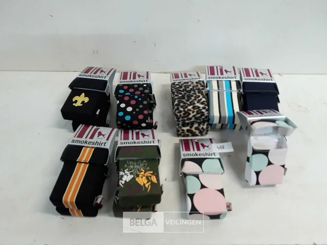 16 x smoke shirt mix coverdoosje voor sigarettenpakje - afbeelding 1 van  3