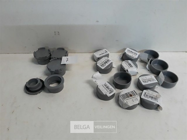16 x stop 32 mm pvc lijmverbinding - afbeelding 2 van  3