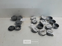 16 x stop 32 mm pvc lijmverbinding - afbeelding 2 van  3