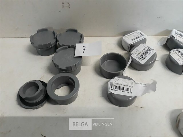16 x stop 32 mm pvc lijmverbinding - afbeelding 3 van  3