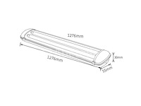 16 x tl dubbele frames 120 cm – ip65 waterdicht – fluorescerende behuizing - afbeelding 1 van  6