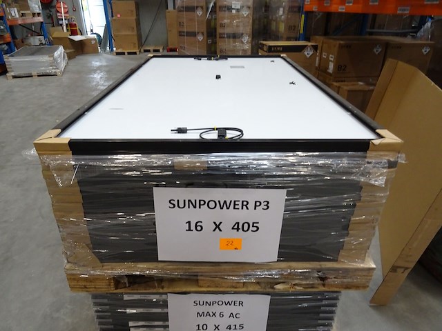 16 x zonnepaneel sunpower p3 405 (6.480 wp) - afbeelding 2 van  5