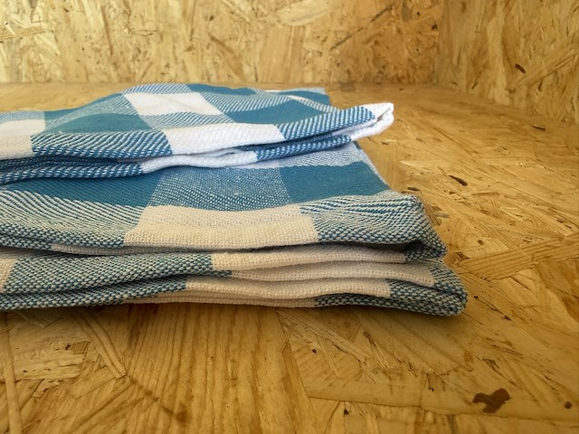 160x professionele horeca theedoek acr triple star, blauw - afbeelding 3 van  4