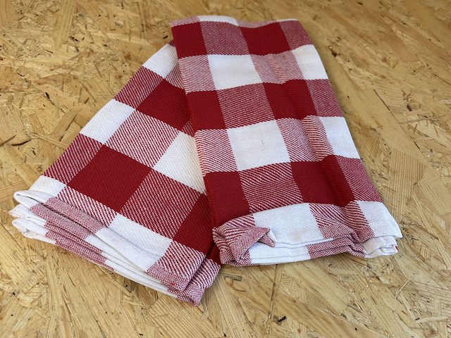 160x professionele horeca theedoek acr triple star, rood - afbeelding 3 van  4