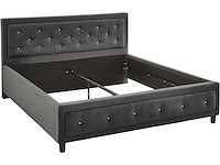 160x200 gestoffeerd bed met diamant - afbeelding 3 van  8