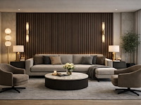 16.2m2 akoestisch wandpaneel walnut 2700x600x21mm