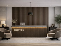 16.2m2 akoestisch wandpaneel walnut 2700x600x21mm - afbeelding 2 van  3