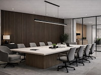 16.2m2 akoestisch wandpaneel walnut 2700x600x21mm - afbeelding 3 van  3