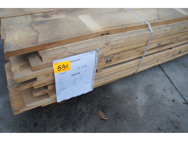 1,65 m³ eiken planken 30mm droog - afbeelding 5 van  5