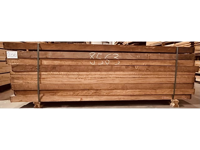 16,6 m² afrormosia brut ovendroog - afbeelding 3 van  5