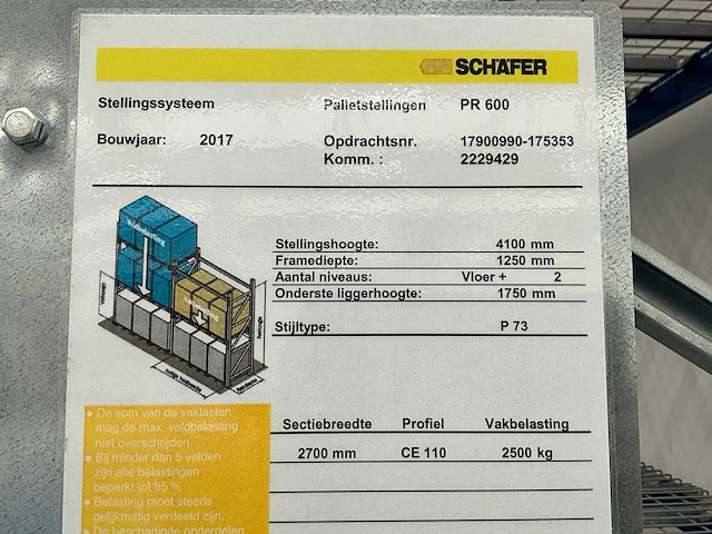 16,7m schäfer pr 600 palletstelling - afbeelding 8 van  15