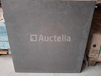 16m² tlk antracite 80x80 gerectificeerd, leisteeneffect, nieuw verpakt - afbeelding 1 van  1