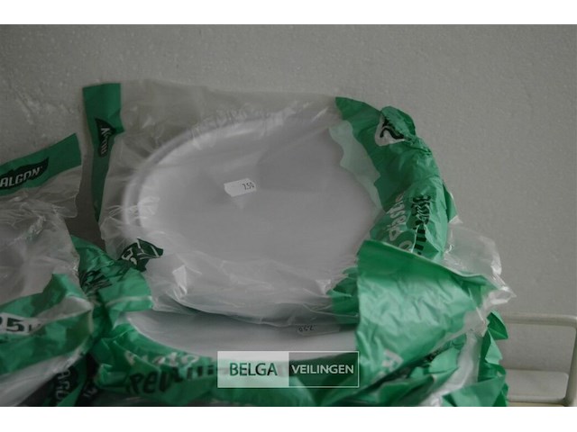 16x 25st plastieken borden ø22cm - afbeelding 2 van  2