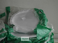 16x 25st plastieken borden ø22cm - afbeelding 2 van  2
