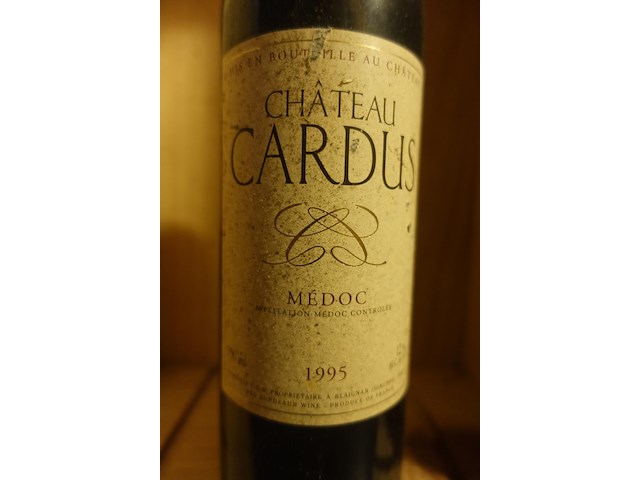 16x 75cl chateau cardus 1995 - afbeelding 2 van  3