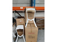 16x barstoel wit 12x nieuw -4 gebruikt (16x) - afbeelding 2 van  2