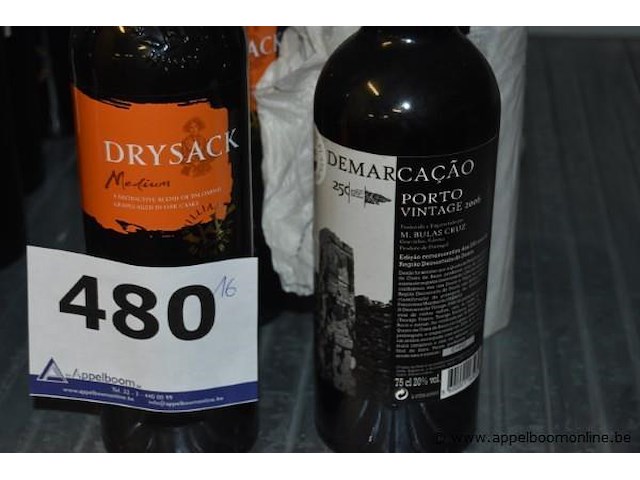16x fles diverse wijn, sherry en port, o.a. marvilha madeira, viña b, drysack, demarcação, 75cl - afbeelding 3 van  3
