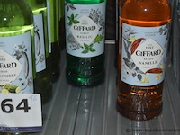 16x fles siroop, giffard, wo. cassis, concombre, basilic, vanille, 1l - afbeelding 3 van  3