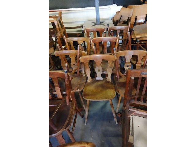16x houten stoel - afbeelding 4 van  4