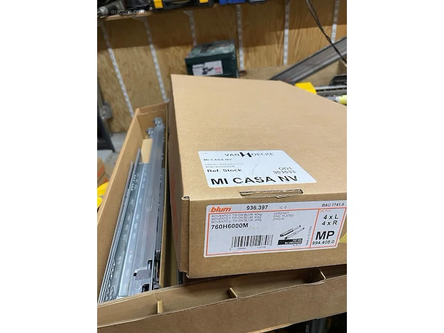 (16x) ladengeleiders blum 766h6500m - afbeelding 3 van  4
