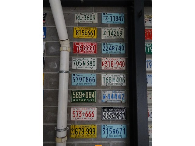 16x metalen amerikaanse nummerplaat - afbeelding 1 van  4