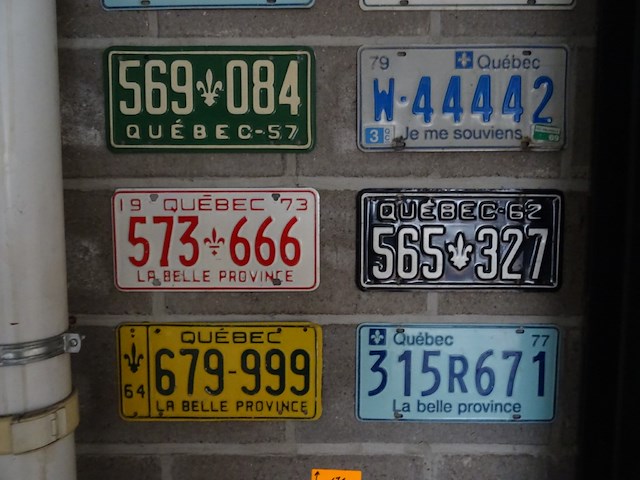 16x metalen amerikaanse nummerplaat - afbeelding 2 van  4