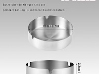 16x rvs asbak diam 8cm - afbeelding 2 van  2