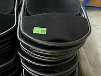 16x velvet klapstoelen zwart - afbeelding 5 van  5