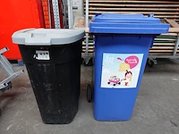 16x verrijdbare kunststof vuilnisbak - afbeelding 2 van  7