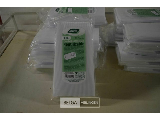 16x100st plastieken messen - afbeelding 1 van  3