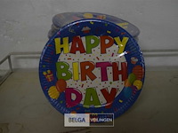 16x8st kartonnen bordjes ø23cm - afbeelding 1 van  3