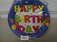 16x8st kartonnen bordjes ø23cm - afbeelding 2 van  3