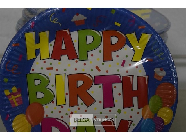 16x8st kartonnen bordjes ø23cm - afbeelding 3 van  3