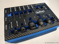 17 delige kracht adadpterset met kogelgewricht - afbeelding 1 van  9