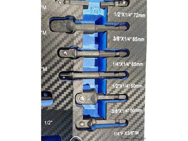 17 delige kracht adadpterset met kogelgewricht - afbeelding 6 van  9